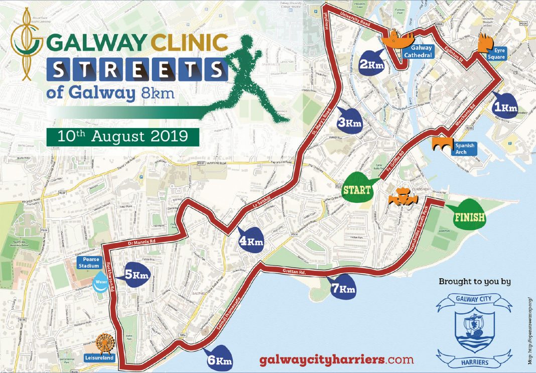 Streets Of Galway Course Map Galway City Harriers   Streets Of Galway Route Map 2019 01 2 1068x743 